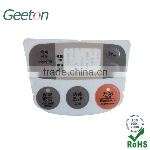 Tactile Graphic 3D Nameplates for Induction Cooker