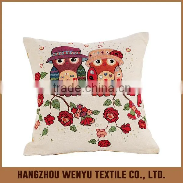 PLUS Home Decor 18x18 Cotton Linen Pillow Cases Home Decorative Sofa Cushion Cover