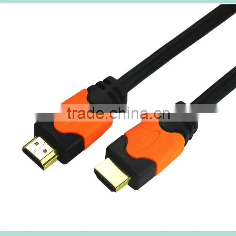 V2.0 Orange high speed HDMI Cable with Ethernet and Gold connector support 3D and 4K from 0.5-100m