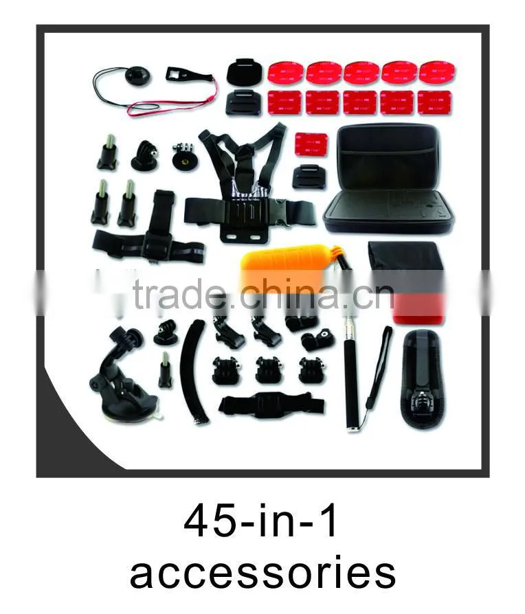 2016 New Wholesale Dog Selfie Mount Kit Pet Dog Harness Chest Band Strap kit for Go Pro camera Hero 3 4 3+ 2 1