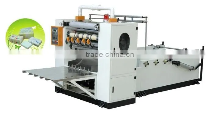 Facial tissue folding machine