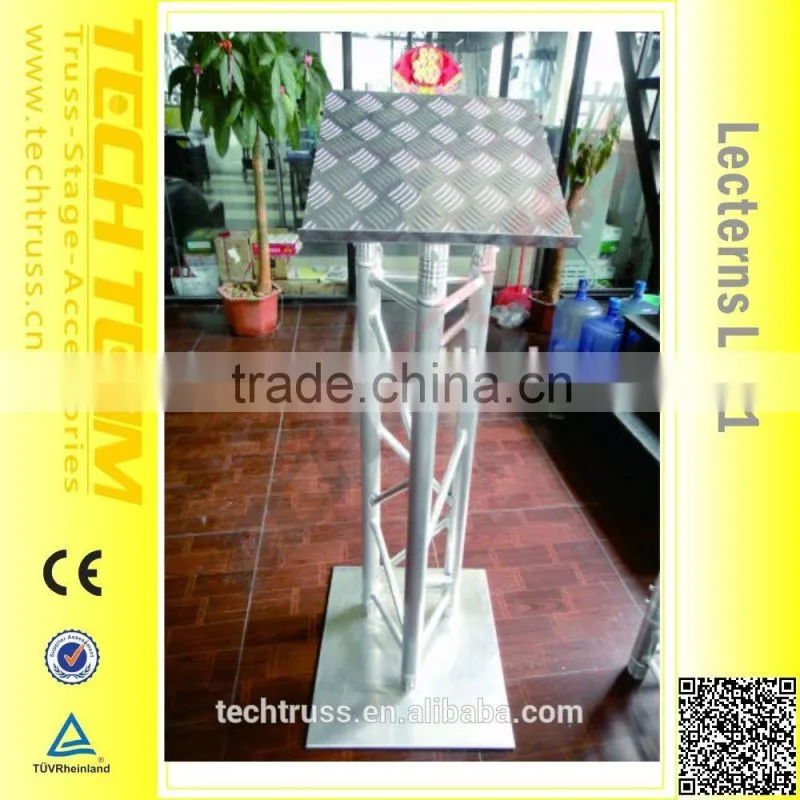 Aluminum furniture mobile standard truss lectern , truss podium