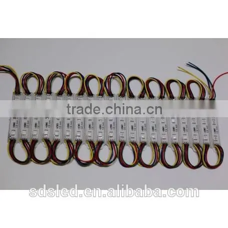 SDSLED IP65 Red Light DC12V 20PCS 5050 led module with lens