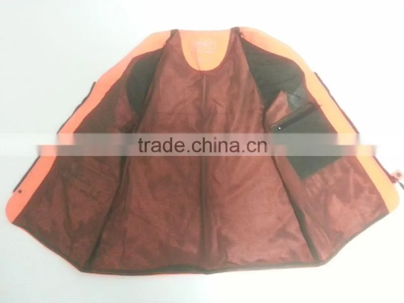 Winter waterproof breathable orange hunting vest