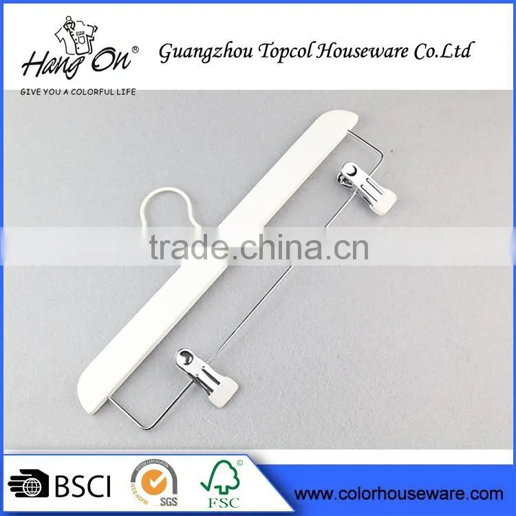 Household clothes Natural Color Wooden Bottom Pants Hanger