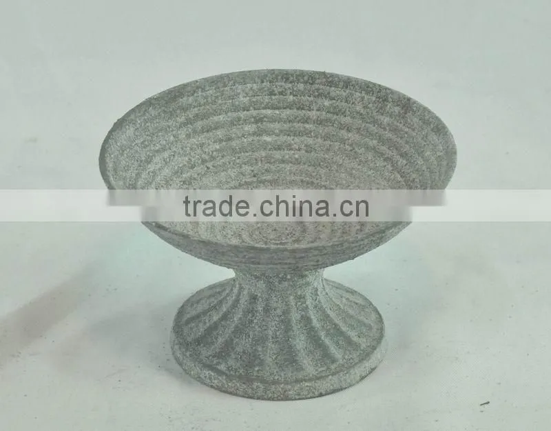 French metal handmade vintage bird bath