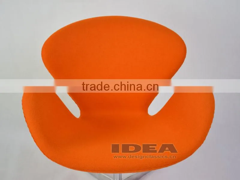 Replica Arne Jocabsen Swan Chair - Bright Orange Wool