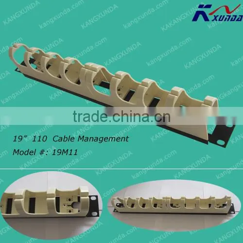 Vertical cable management plastic