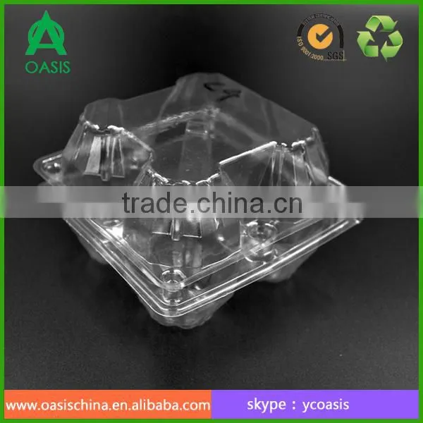 new cheap price disposable plastic 4holes egg trays