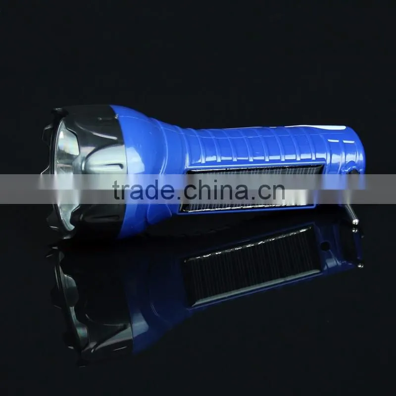 Solar Led Torch Flashlight Electronic Plastic Wth Inside Torch