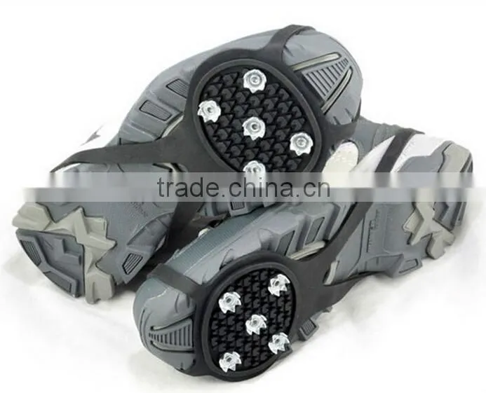 2014 new Snow crampons silicone shoe covers for outdoor sport