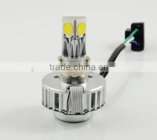 Hottest 3 lights M3H 2500LM 24W Motorcycle LED Projector Headlights, led motorcycle headlight