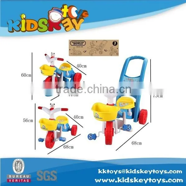 3 in 1 multi-function kid car push handle kid bicycle for 3 years old children tricycles from china