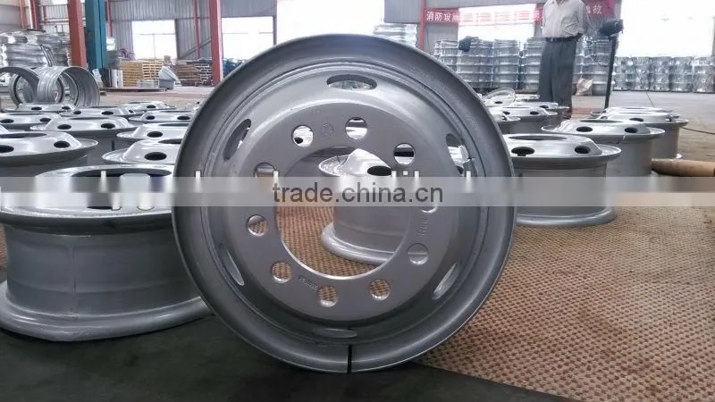 HINO wheel 7.5-20, heavy truck wheel for 10.00-20 tire, trailer steel wheel