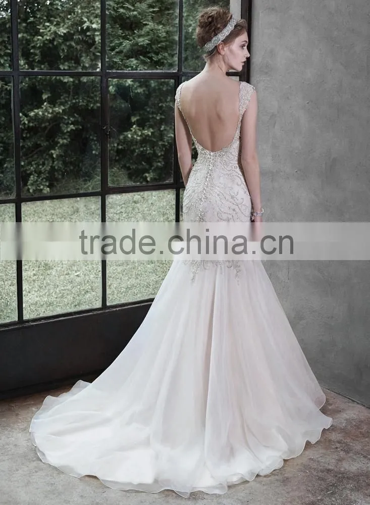Guangzhou Factory Real Sample Latest Alibaba china custom made wedding dress