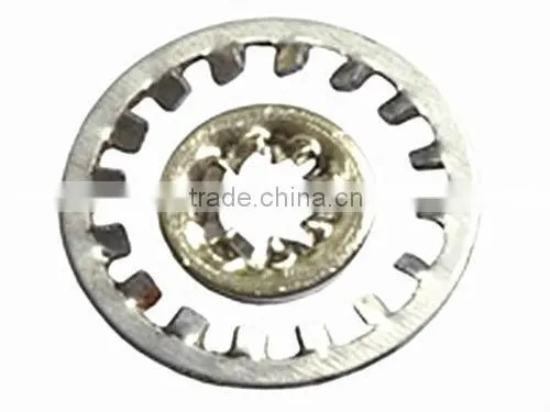 Internal teeth lock washers