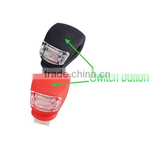 Bicycle Cycling Head Front Rear Wheel Light Silicone LED Light