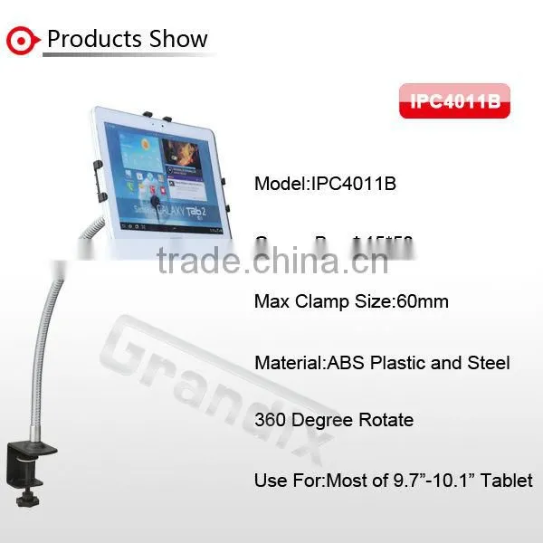Universal tablet bed holder,Tablet PC clamp holder