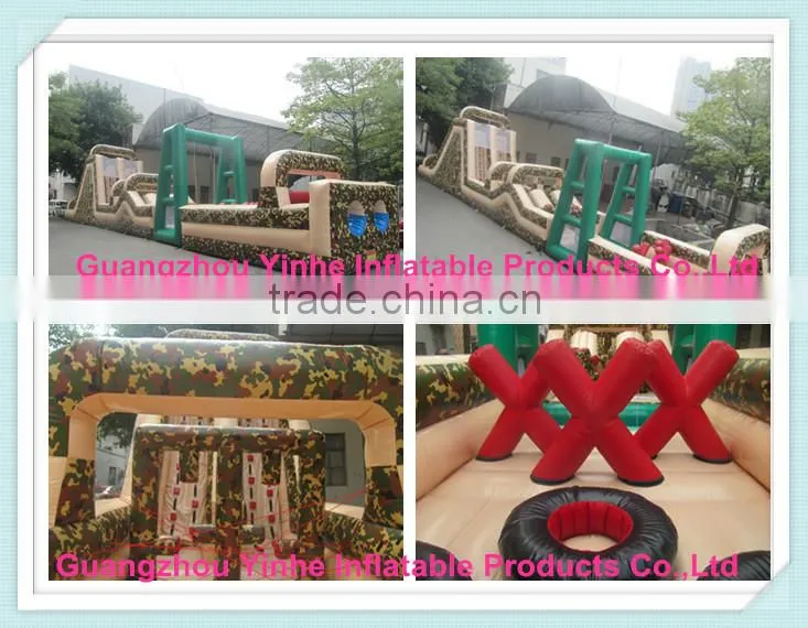outdoor giant inflatable obstacle course for adult