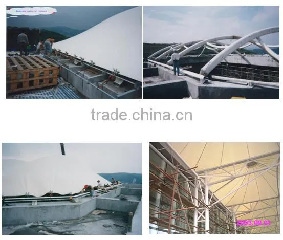New style environmental Football sports stand architecture membrane structure PVDF