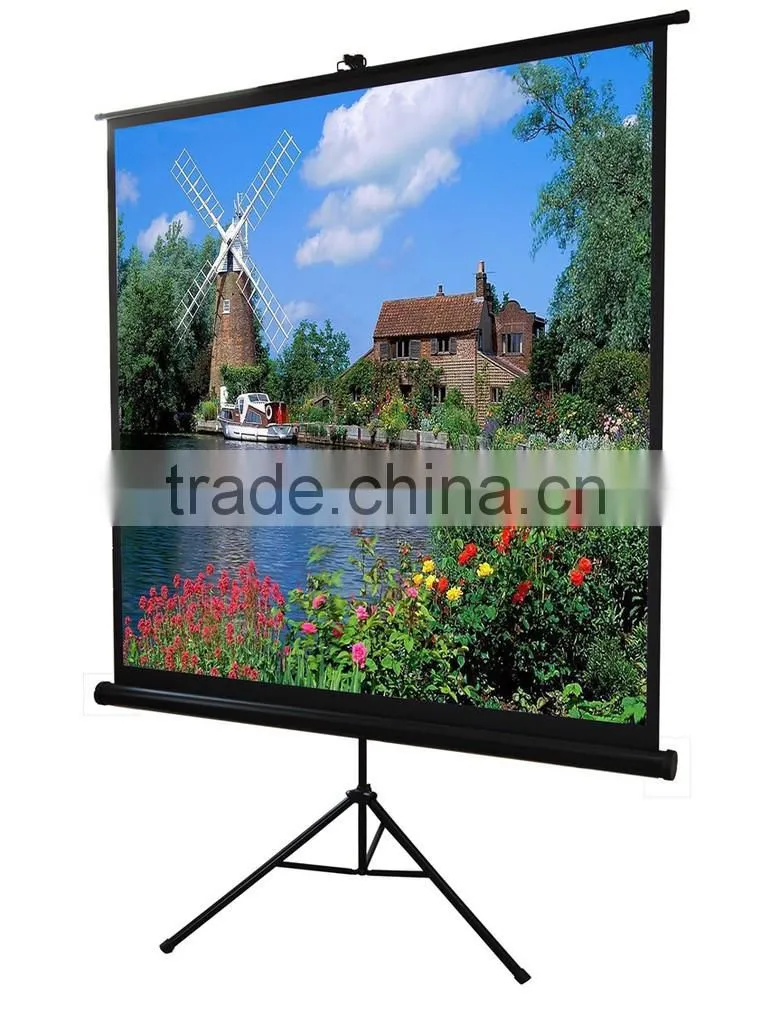 4:3 Tripod Stand Manual Projection Screen manufacturer 120inch