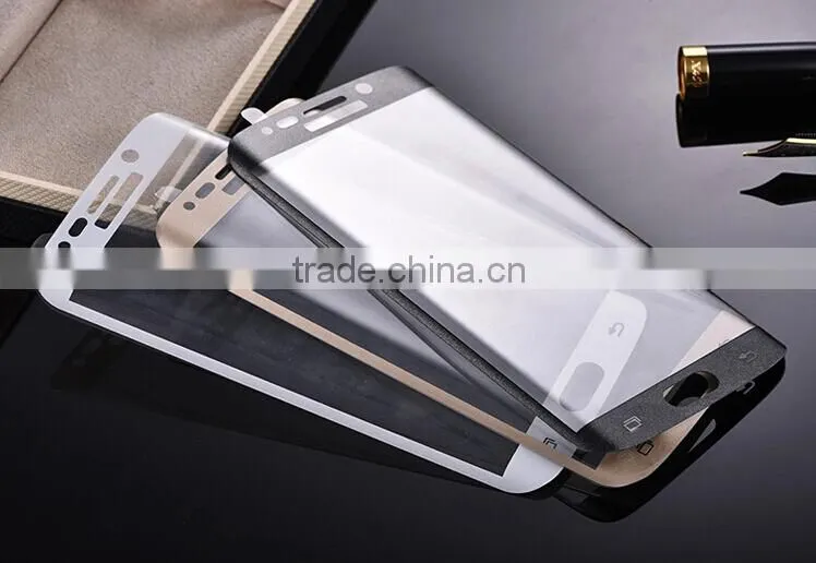 wholesale price mobile phone glass screen protector for Samsung galaxy 3D full covered tempered glass for Samsung galaxy S6 edge