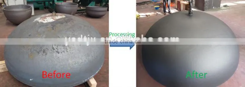 Dish head cleaning machine/dish head shot blasting machine