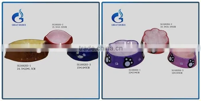 direct supplier fancy ceramic pet bowl dog bowl