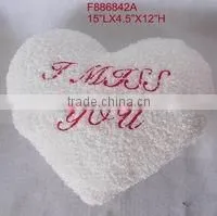 Valentine heart cushion