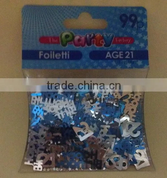 HOT SALE Party Decoration Metallic PVC Table Confetti