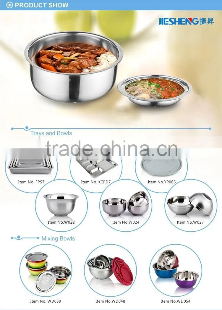 stainless steel salad bowl set