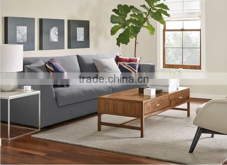 Puket Fashion Fabric Solid wood legs Feather Sofa
