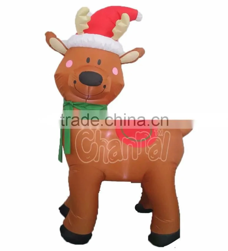 Lighted Outdoor Holiday Christmas Decoration Inflatable Reindeer