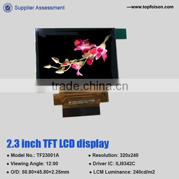 Factory Supply 2.3 inch TFT LCD display 320*240 resolution 8 bit interface for smartwatch-TF23001A