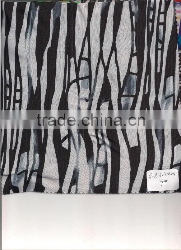 Poly Knitting Printed Fabric Stock:G-A13070105 1#