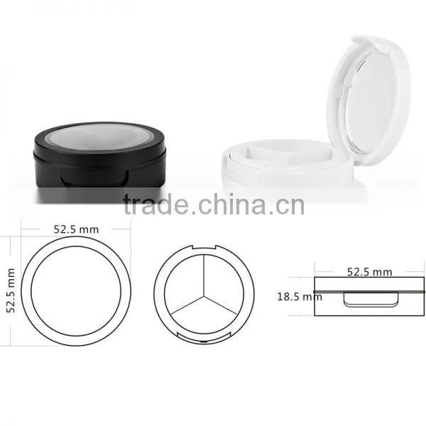 Customized Black empty cheap cosmetic eyeshadow display case