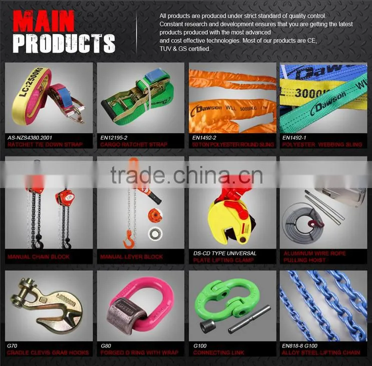 High tensile strap ratchet tie down and cargo lashing belt