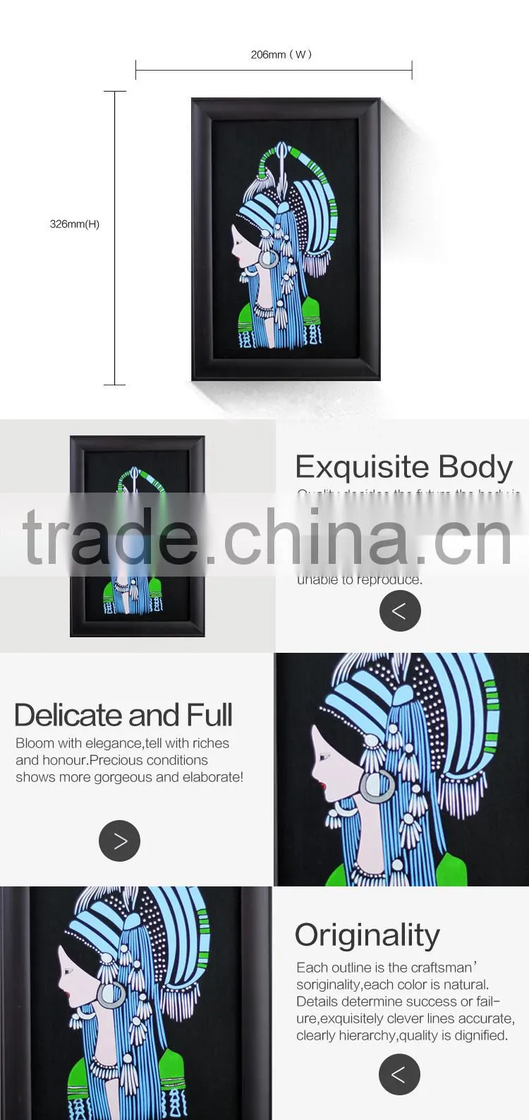 Decorative home goods wall art solid wood craft wall decorations