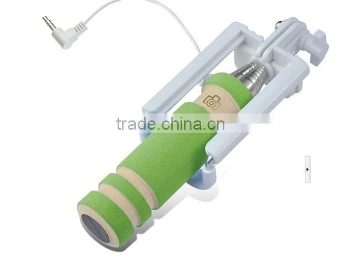 mini selfie stick 13.5 cm 2015 Top Hot 13.5cm Super Mini Wired Selfie Stick Handheld Monopod