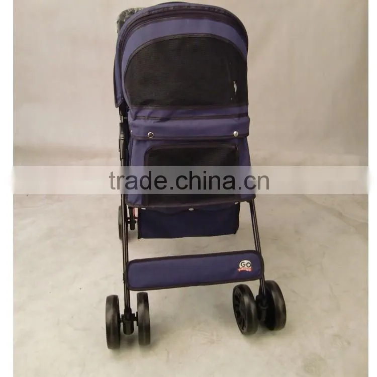 2016 pet stroller with 3 point canopy with game entrance window,with good designs 4 wheels keep your pet safe and comfortable