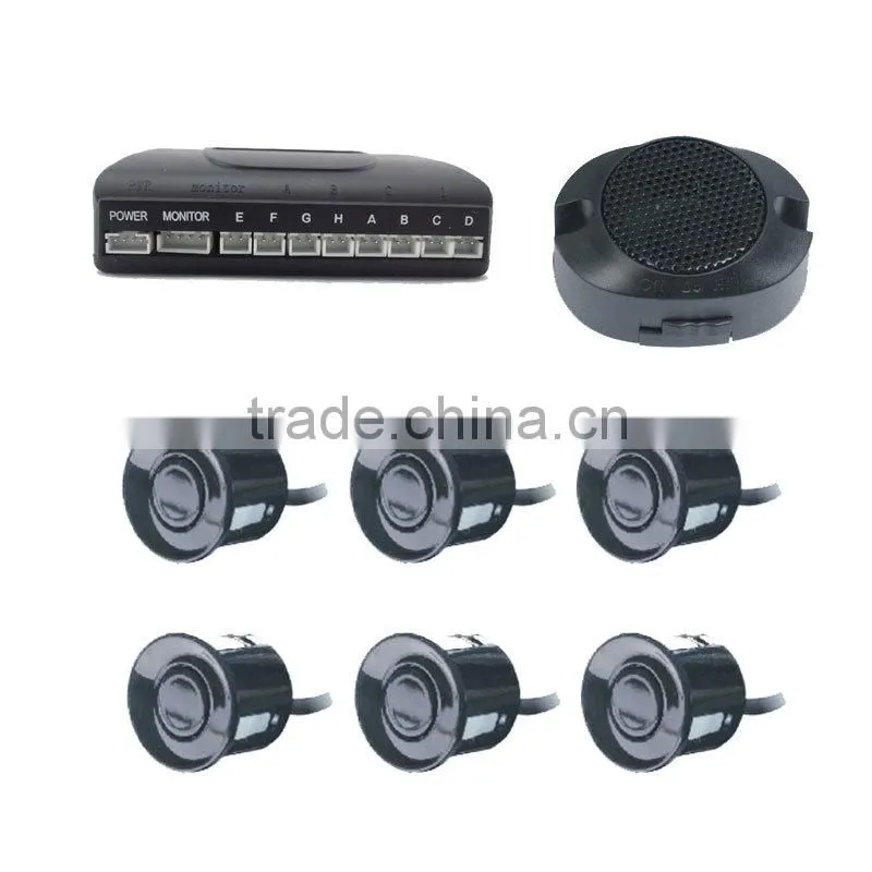 2015 6 sensors car rear parking sensor with LED display