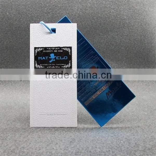 Different Paper Material Garment Tags For Clothing