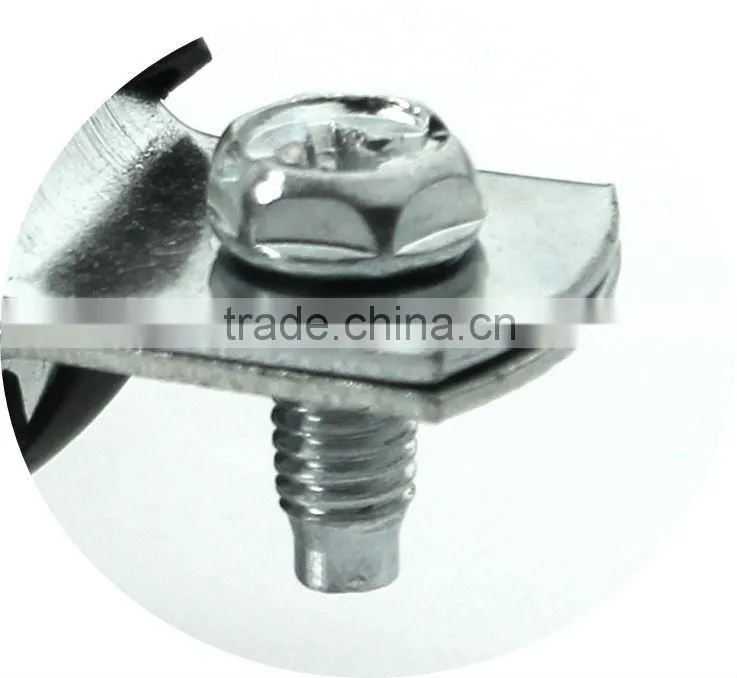 Welding type clamps M8 with rubber