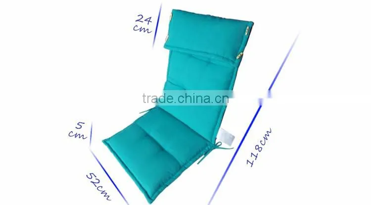 China Supplier Blue High Back Chair Cushion Foam Outdoor Cushion