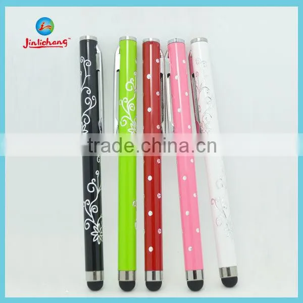 High Quality laser pointer led light ball pen pda stylus pen made in china