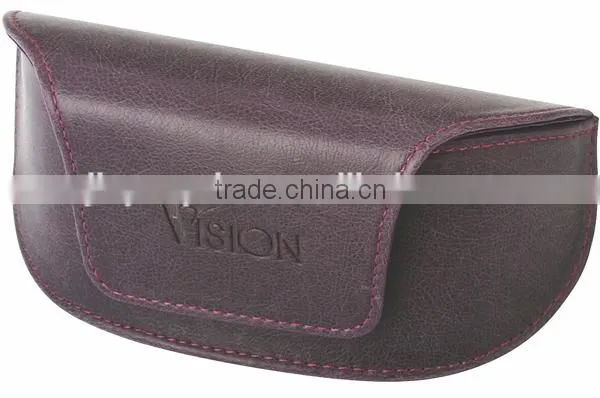 Handmade leather sunglasses case