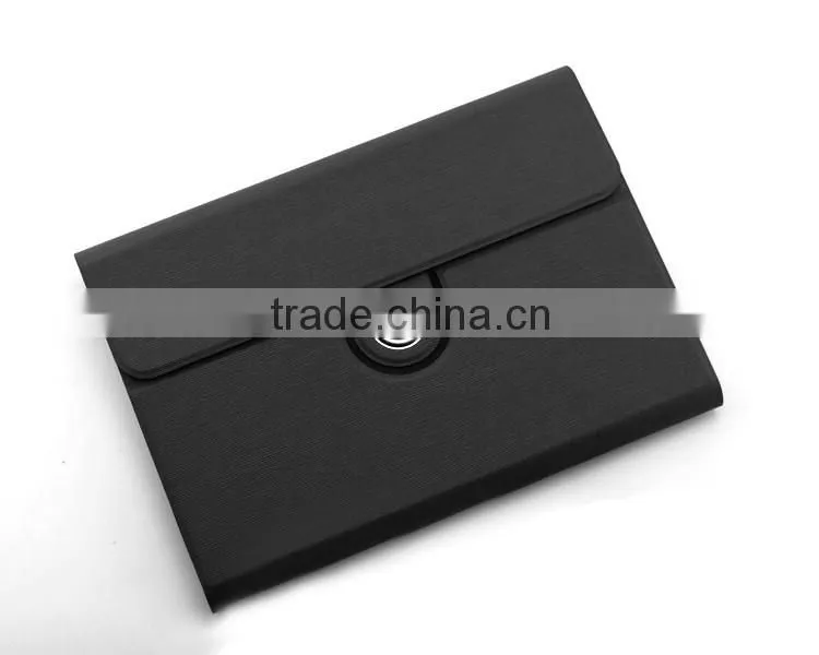 Magnet closure full protect stand handheld brief leather cover for ipad