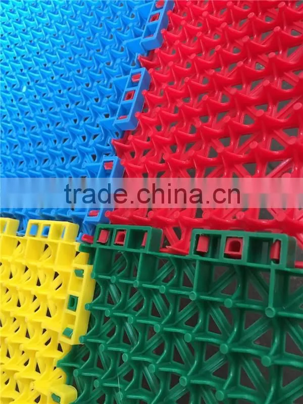 Cheap And Solid Plastic Interlocking Floor Tlie/Mat