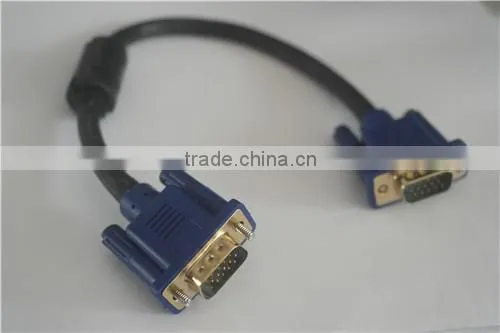 High quality black blue head VGA line 15cm cabletolink top quality