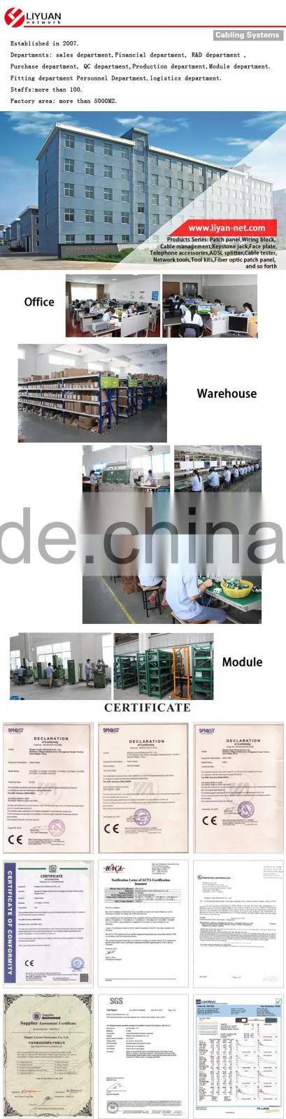 LY-SB42-S-C5e In-line coupler RJ45 keystone connector box female to female CAT5e coupler Shielded Type 180 Degree